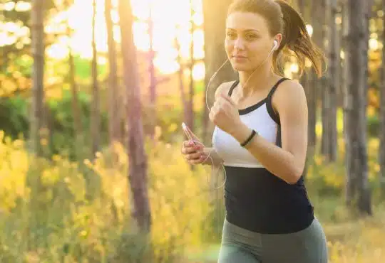 woman, jogging, running