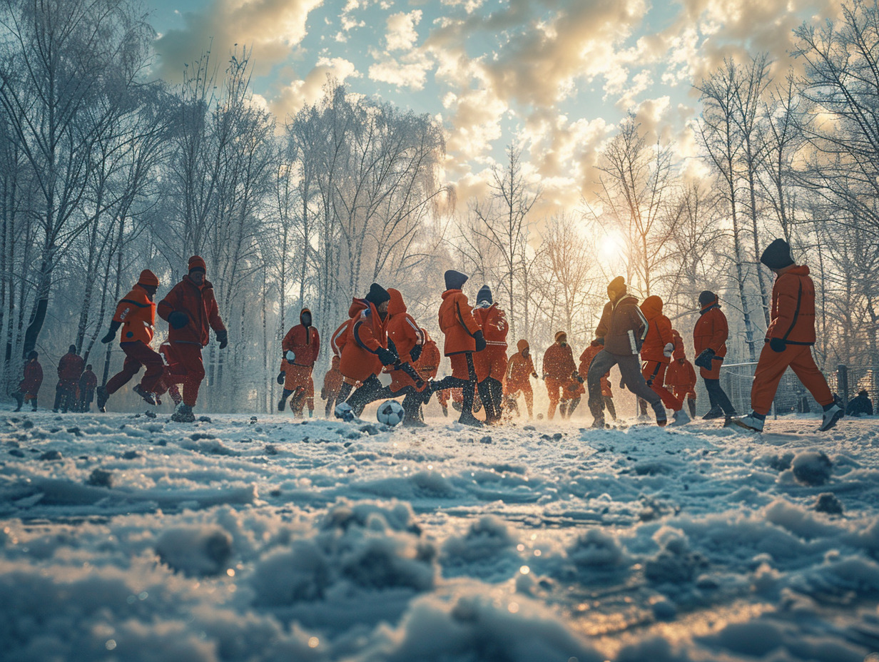 équipement football hiver