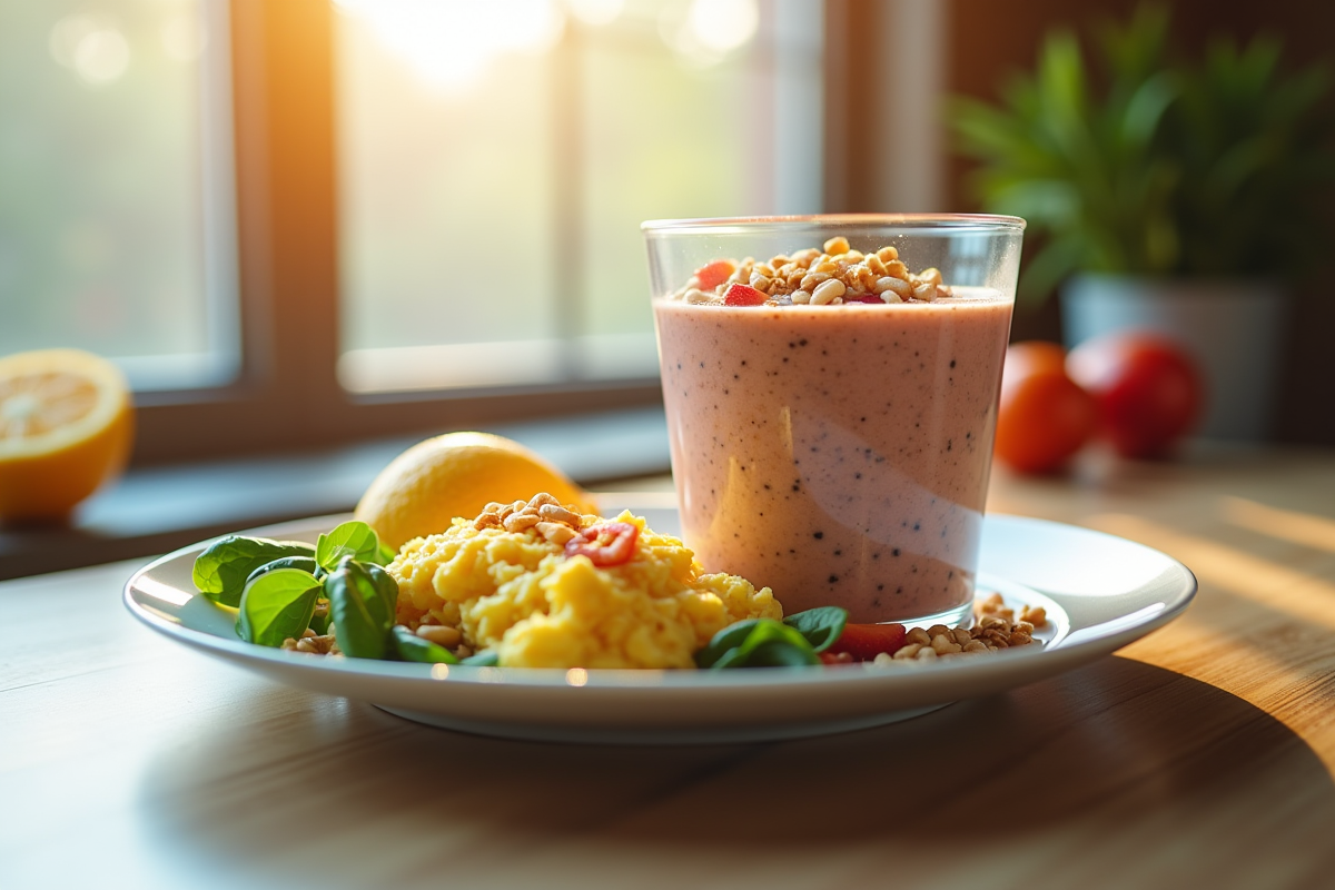 petit-déjeuner protéiné