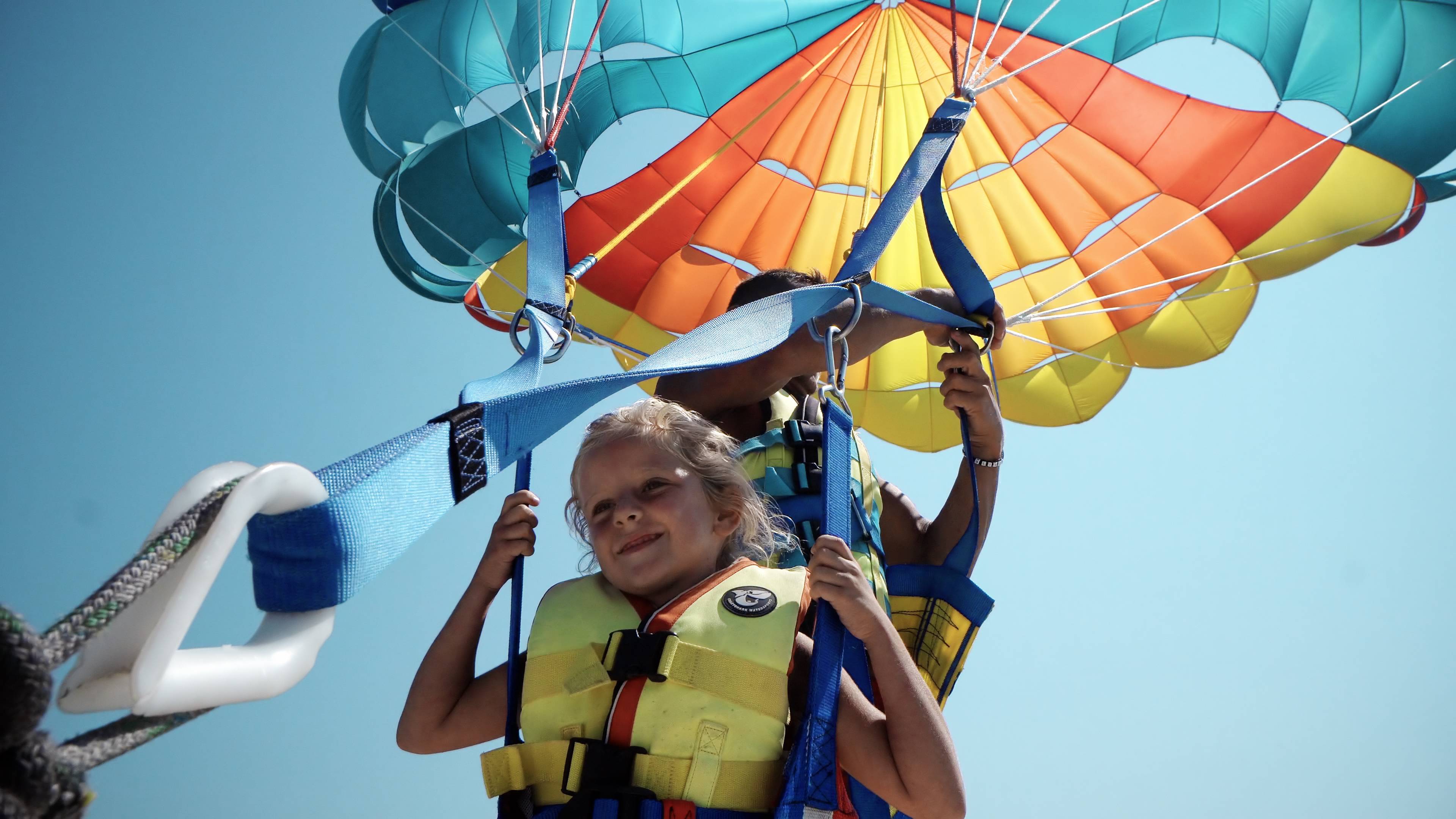 Vol en parapente enfant