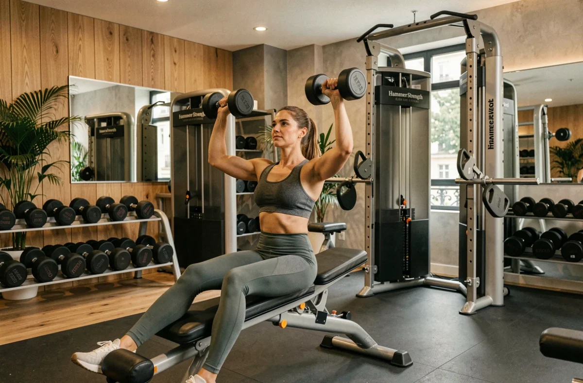 Espace de musculation haut de gamme du Leaf Circle dans le 6e arrondissement de Lyon
