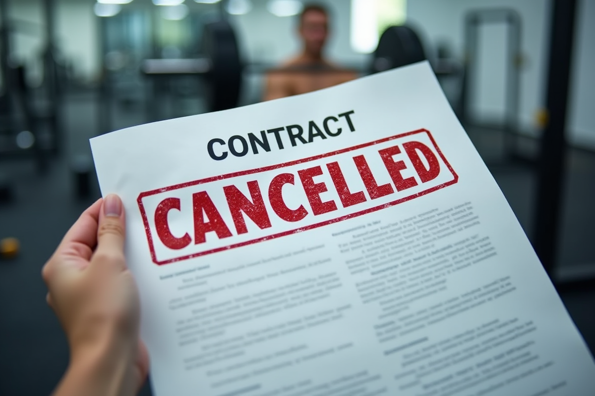 Main tenant un contrat avec un tampon annule en gros