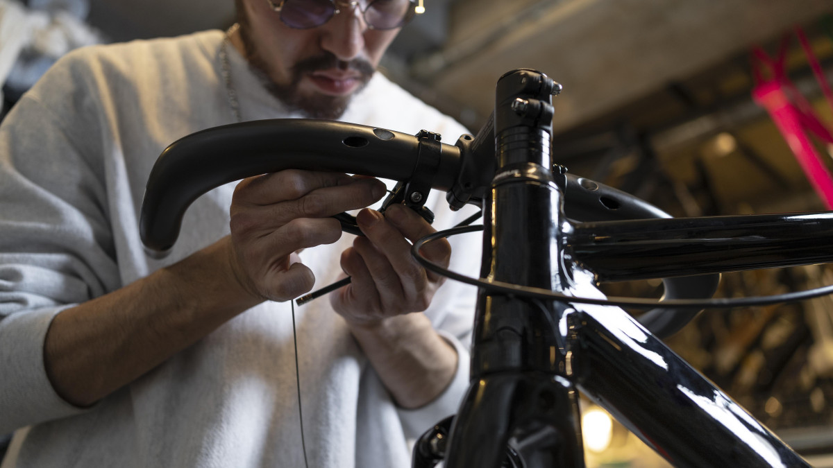 réparation de vélo