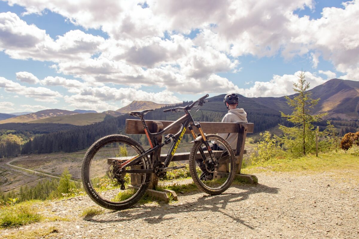 un cyclotouriste